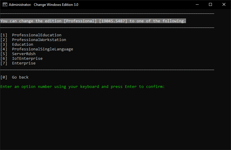 Ubah Edisi Windows